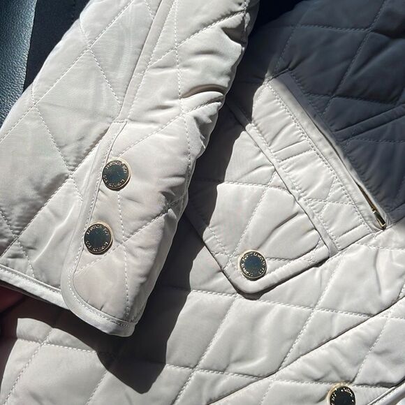 London Fog Quilted Bone Colour Light Jacket NEW - Picture 3 of 5